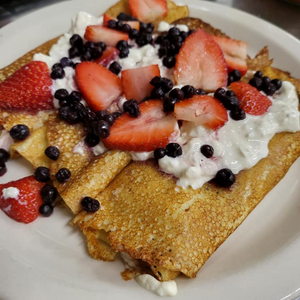 Waffle served at Gel's Kitchen