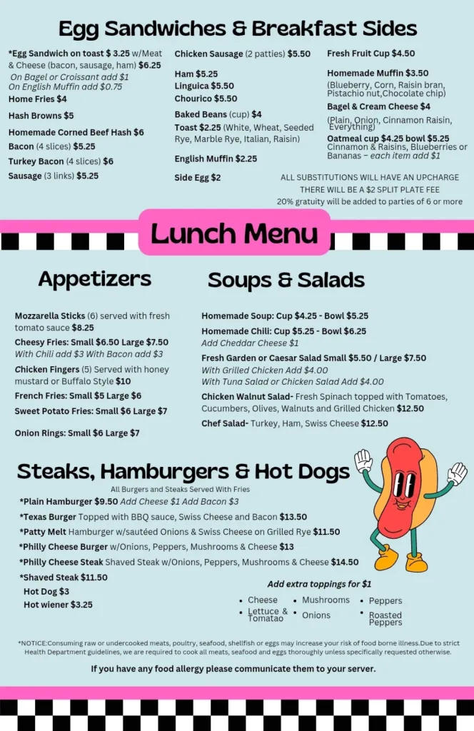 Gel's Kitchen menu